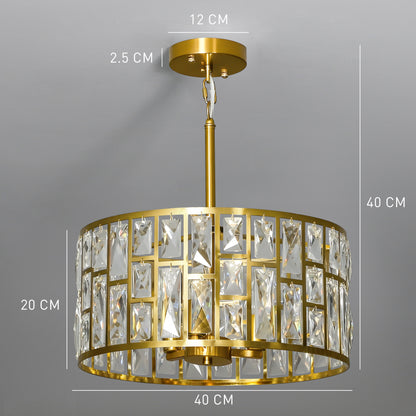LightGlow Crystallite Chandelier - Gold