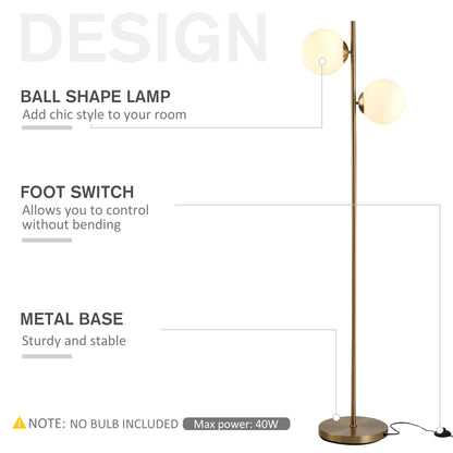 LightGlow Tree Floor Lamp - Gold