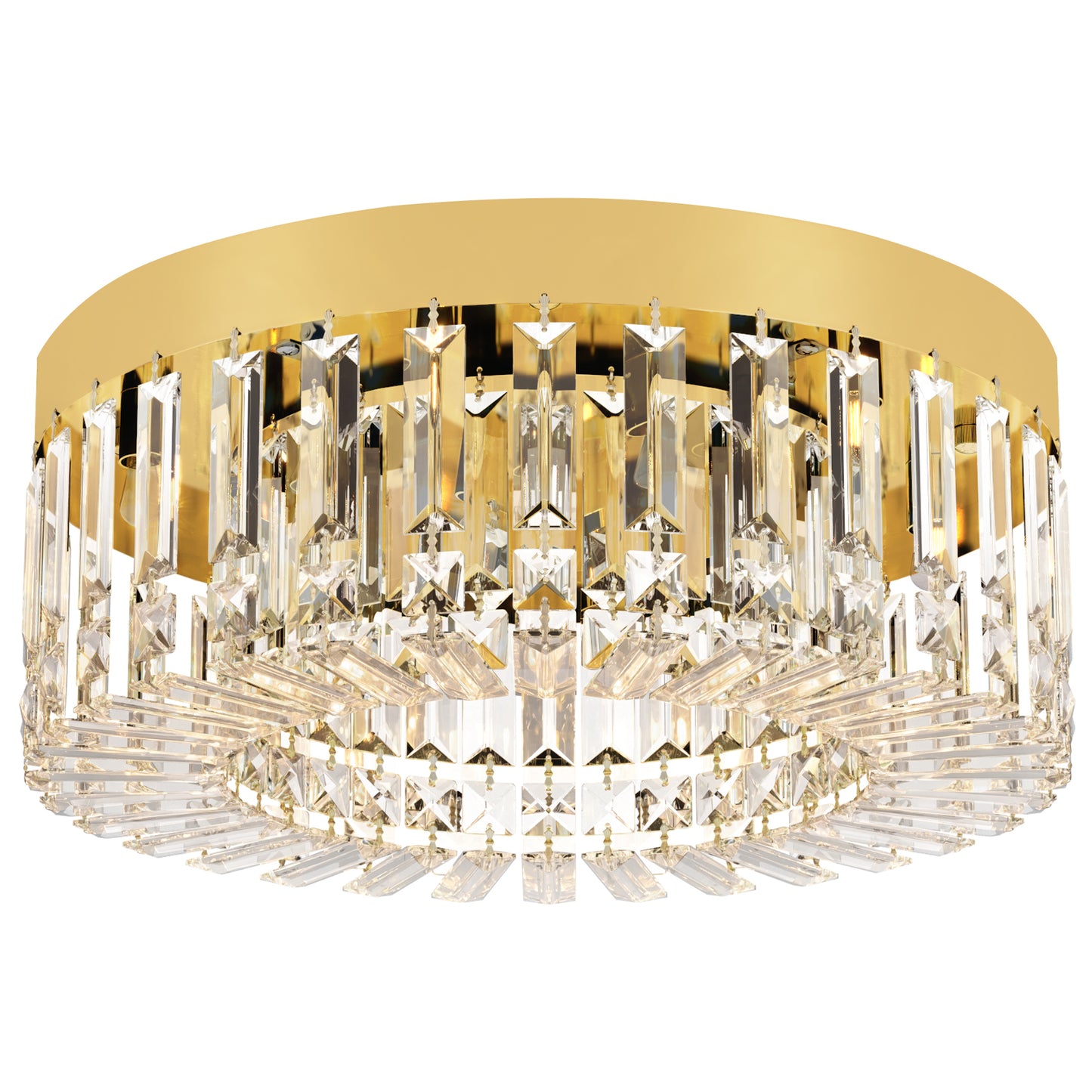 LightGlow Crystal Chandelier - Gold