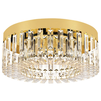 LightGlow Crystal Chandelier - Gold