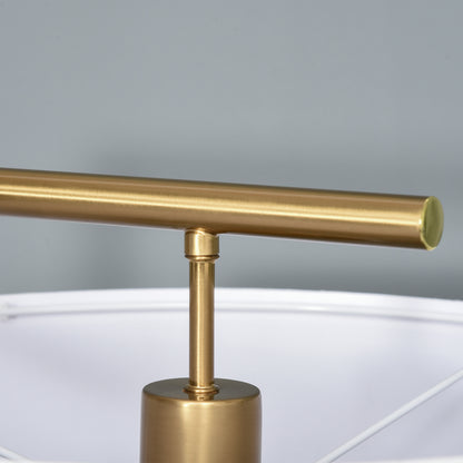 LightGlow Modern Floor Lamp - Gold White
