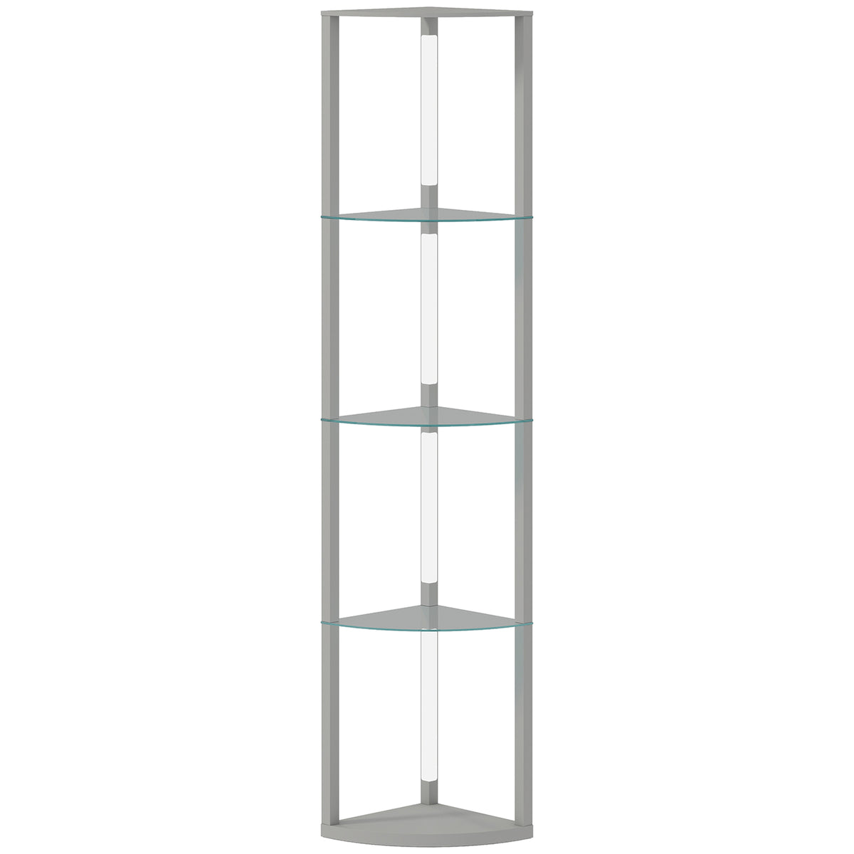 LightGlow Shelf Floor Lamp - Grey