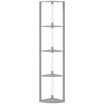 LightGlow Shelf Floor Lamp - Grey